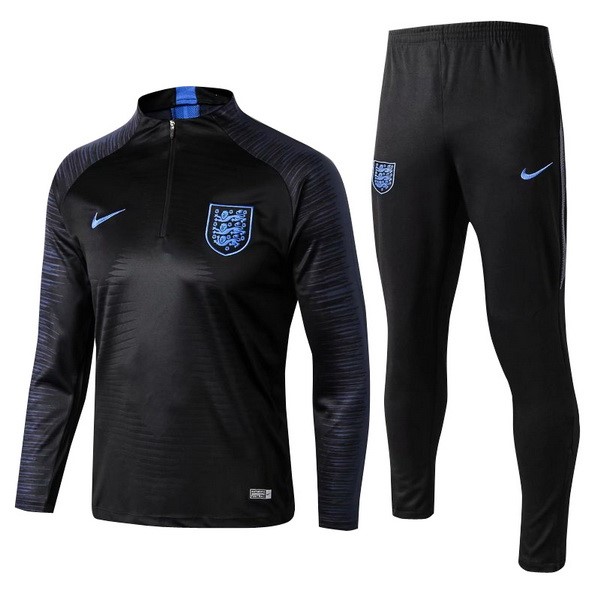 Survetement Football Enfant Angleterre 2018 Noir Bleu